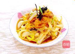 油面筋炖白菜的做法图解10