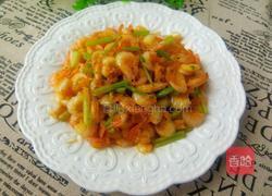 芹菜炒虾的做法图解13