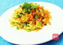 胡萝卜炒蛋的做法图解9