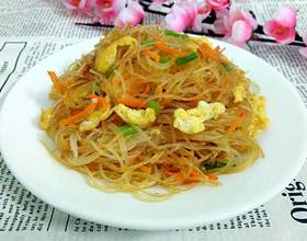 胡萝卜鸡蛋炒米粉[图]