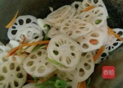 彩椒炒藕片的做法图解5