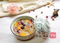 银耳水果玫瑰羹的做法图解8