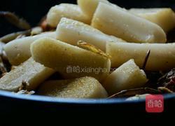 河蟹炒年糕的做法图解7