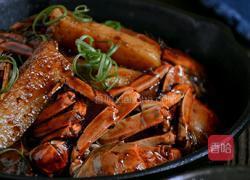 河蟹炒年糕的做法图解15