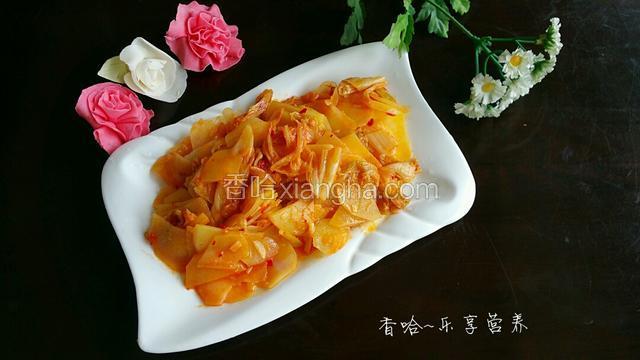 辣白菜炒土豆片