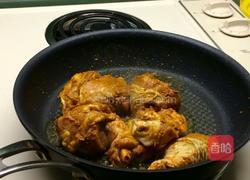 椰汁咖喱鸡块的做法图解3