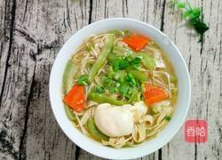 丝瓜豆腐皮鸡蛋面的做法图解10