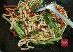 香芹豆干炒肉丝的做法图解8
