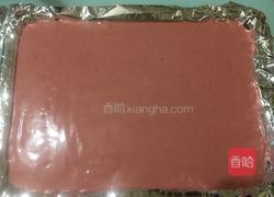 红曲粉奶油蛋糕卷的做法图解12