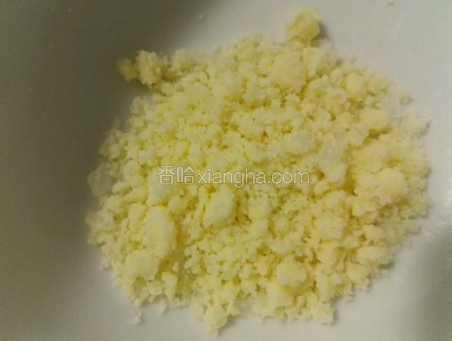 奶酥粒（砂糖，面粉，黄油搓成颗粒状放冰箱冷藏备用）