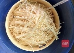 蒜香金针菇蒸粉丝的做法图解2