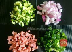 火腿馍丁鸡蛋饼(二人份)的做法图解4