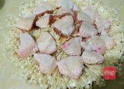 蒜蓉金针菇蒸鸡翅的做法图解7