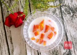 木瓜炖牛奶的做法图解6