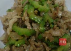 苦瓜炒肉丝的做法图解4