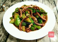 絲瓜炒鮮魷的做法图解5