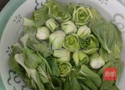 肉末香菇碧玉盏的做法图解1