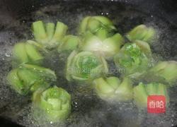 肉末香菇碧玉盏的做法图解5