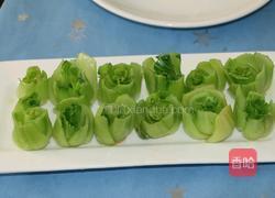 肉末香菇碧玉盏的做法图解6