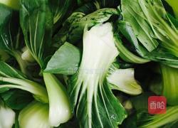 腊肠炒青菜的做法图解3