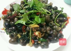 紫苏烧田螺的做法图解5