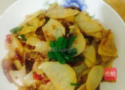 腊肠干锅土豆片的做法图解7