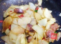 腊肠干锅土豆片的做法图解5