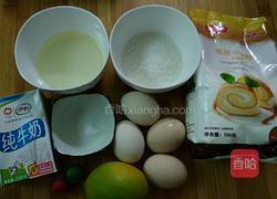 手绘樱桃蛋糕卷的做法图解1