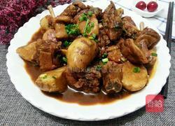 芋艿炖鸭腿的做法图解8