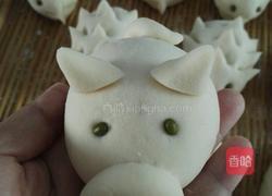小猪刺猬豆沙包的做法图解2