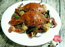 薑蔥炒蟹的做法图解3