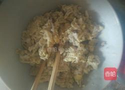 蒜苔肉豆腐鸡蛋打卤面的做法图解3