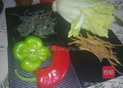 压豆面(二人份)的做法图解1