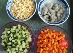 三色炒大虾的做法图解1