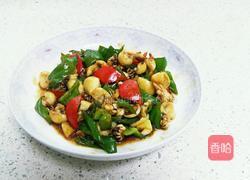 酱爆墨鱼仔的做法图解4