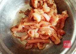 竹叶菜杆炒肉丝的做法图解7