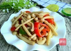 彩椒耗油海鲜菇的做法图解12