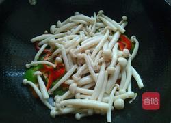 彩椒耗油海鲜菇的做法图解8