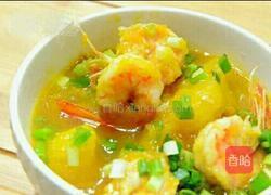 南瓜炖虾仁的做法图解6