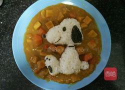 史努比咖喱土豆饭的做法图解3