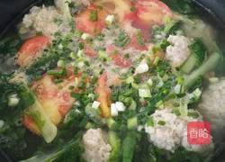 圆子番茄青菜汤的做法图解4