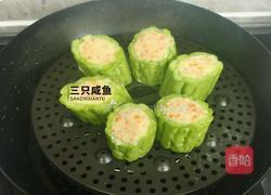 苦瓜酿土豆泥的做法图解8