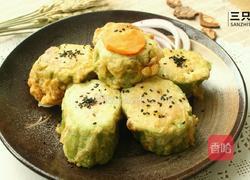 苦瓜酿土豆泥的做法图解12