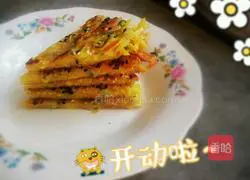 Illustration of how to make shredded potato egg pancakes 14