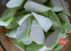 蒜茸炒丝瓜的做法图解2