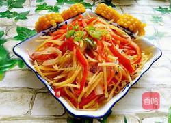 红椒土豆丝的做法图解5