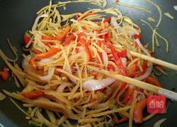 红椒土豆丝的做法图解4