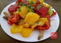 菜椒炒肉的做法图解6
