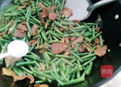 豇豆炒肉片的做法图解8