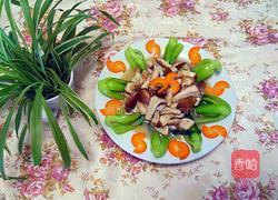 香菇炒青菜的做法图解4